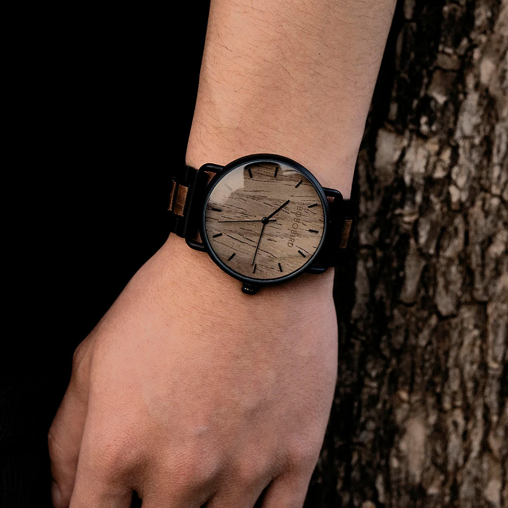 Watch Men Zebra Wood Luxury Brand Montre Homme Quartz Wristwatches Male Clock Simple Ultra-Thin Watches for Man