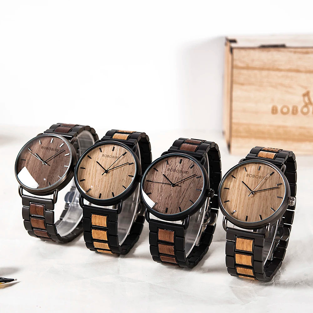 Watch Men Zebra Wood Luxury Brand Montre Homme Quartz Wristwatches Male Clock Simple Ultra-Thin Watches for Man